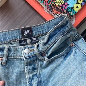 Distressed blue jeans from Urban Outfitters